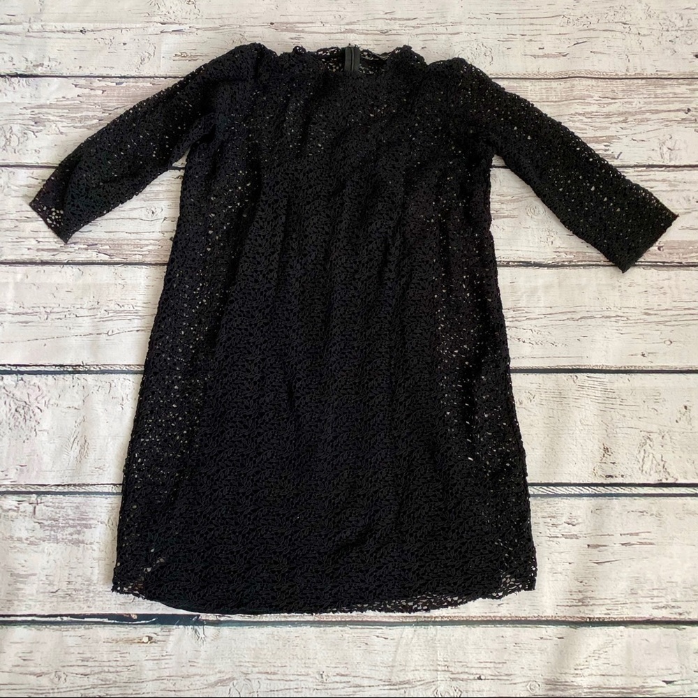 Black Zara Crochet Dress
